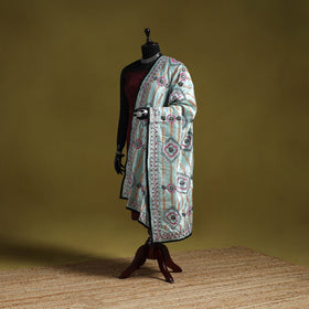 Ranihati chapa work chanderi silk hand embroidery dupatta