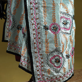 Ranihati chapa work chanderi silk hand embroidery dupatta