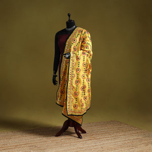 Ranihati chapa work chanderi silk hand embroidery dupatta