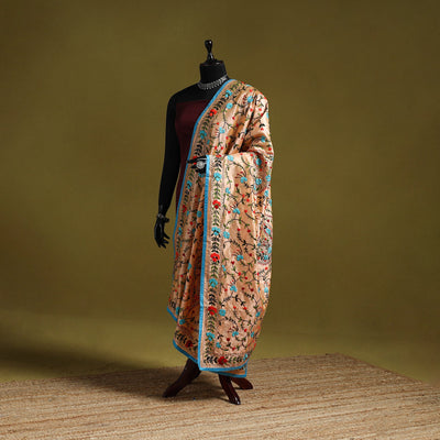 Ranihati chapa work chanderi silk hand embroidery dupatta