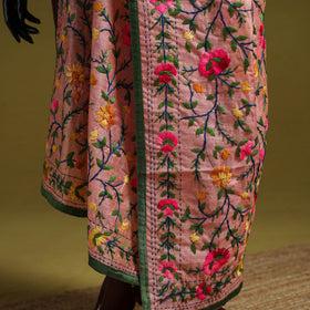 Ranihati chapa work chanderi silk hand embroidery dupatta