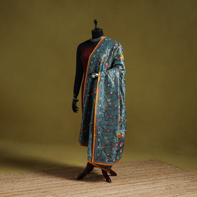 Ranihati chapa work chanderi silk hand embroidery dupatta