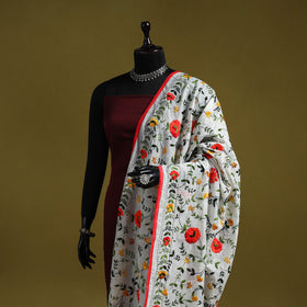 Ranihati chapa work chanderi silk hand embroidery dupatta