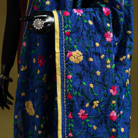 Ranihati chapa work chanderi silk hand embroidery dupatta