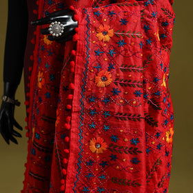 Ranihati chapa work chanderi silk hand embroidery dupatta