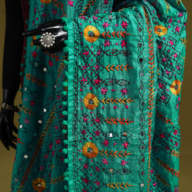 Ranihati chapa work chanderi silk hand embroidery dupatta