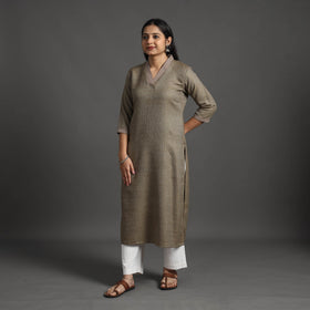 Buy Rasika Brown Merino Woolen Kurta
