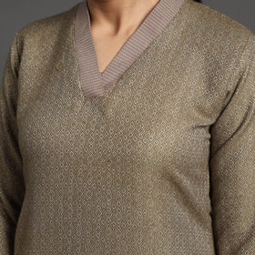 Buy Rasika Brown Merino Woolen Kurta