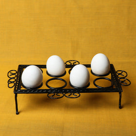  Bastar Tribal Wrought Iron Egg Holder 