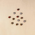 1.5cm handmade fabric small button (set of 12) 09