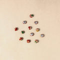 1.5cm handmade fabric small button (set of 12) 14