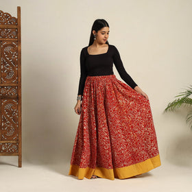 24 Kali Patchwork Batik Print Cotton Long Skirt 14