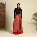 Buy 24 Kali Red Patchwork Batik Print Cotton Long Skirt