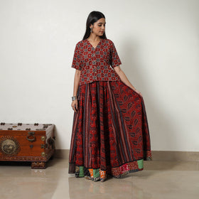 ajrakh skirt