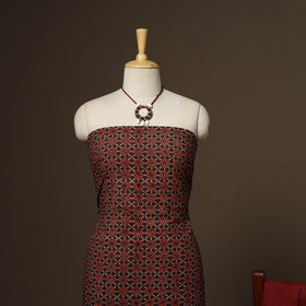 2pc cotton unstitched dress material with jewellery set 24