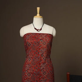 2pc cotton unstitched dress material with jewellery set 27