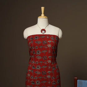 2pc cotton unstitched dress material with jewellery set 29