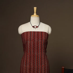 2pc cotton unstitched dress material with jewellery set 34