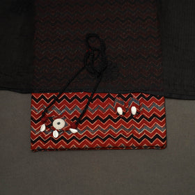 2pc cotton unstitched dress material with jewellery set 34