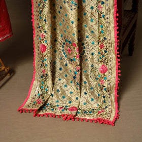 Red - 2pc cotton unstitched jacquard dress material