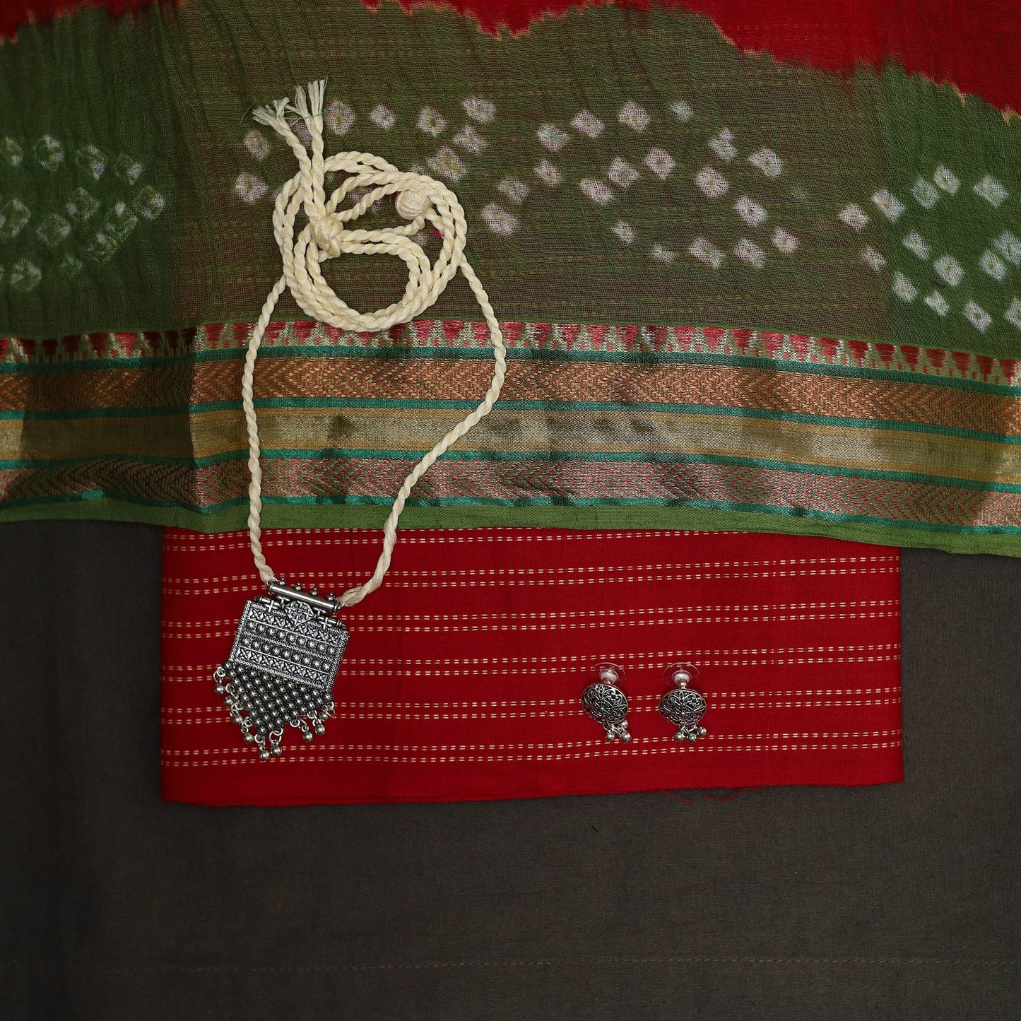 2pc cotton unstitched jacquard dress material