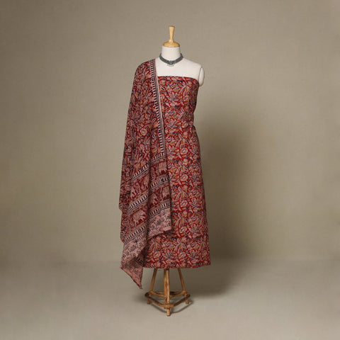 2pc cotton unstitched kalamkari dress material 10