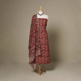 2pc cotton unstitched kalamkari dress material 10