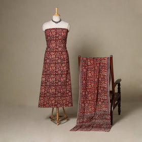 2pc cotton unstitched kalamkari dress material 11