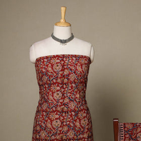 2pc cotton unstitched kalamkari dress material 11