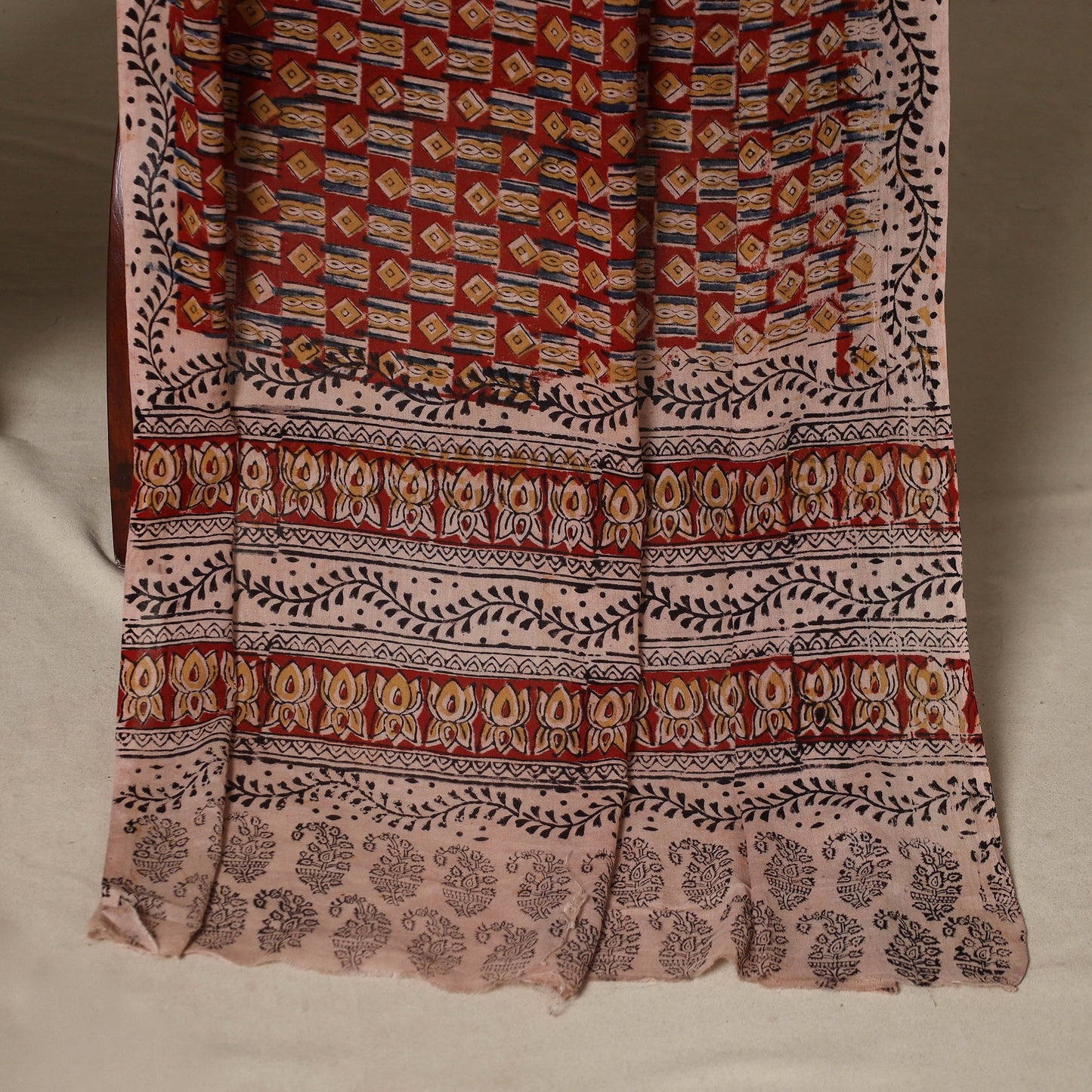 2pc cotton unstitched kalamkari dress material 12