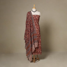 2pc cotton unstitched kalamkari dress material 16