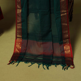 Red - 2pc cotton unstitched pochampally ikat dress material