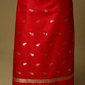 2pc handloom zari buta unstitched chanderi silk dress