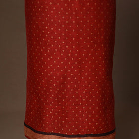 Red - 2pc linen silk unstitched dress material 07