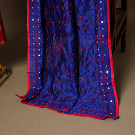 Red - 2pc mercerised cotton unstitched pochampally ikat