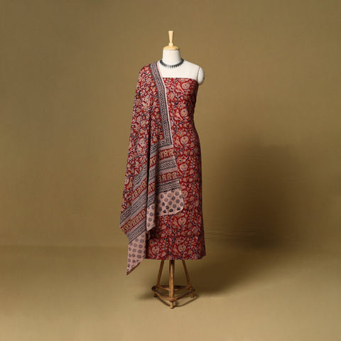 2pc natural dyed cotton unstitched kalamkari dress material