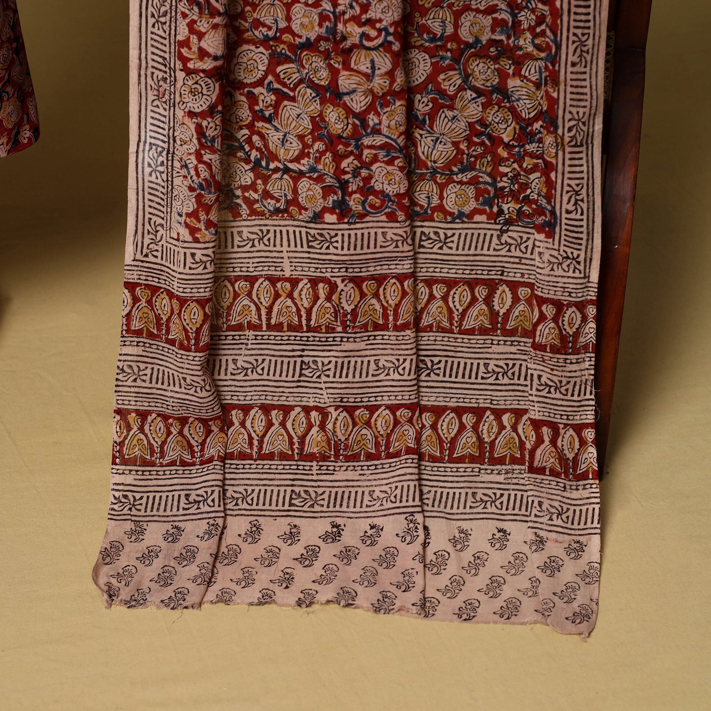 2pc natural dyed cotton unstitched kalamkari dress material