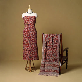 2pc natural dyed cotton unstitched kalamkari dress material