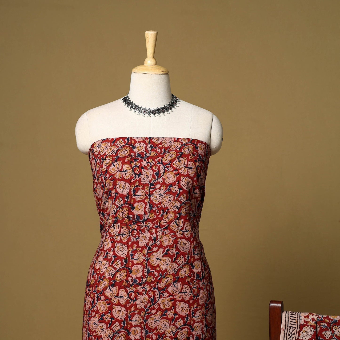 2pc natural dyed cotton unstitched kalamkari dress material