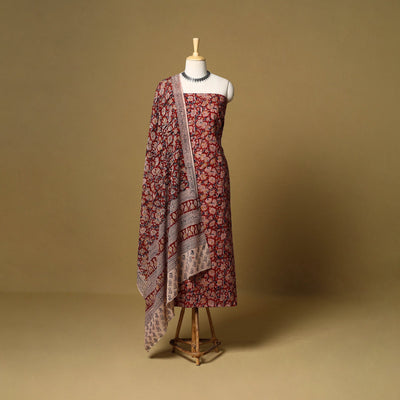 2pc natural dyed cotton unstitched kalamkari dress material