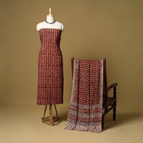 2pc natural dyed cotton unstitched kalamkari dress material