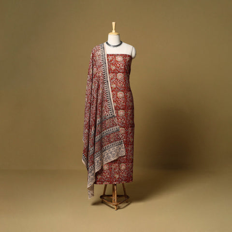 2pc natural dyed cotton unstitched kalamkari dress material