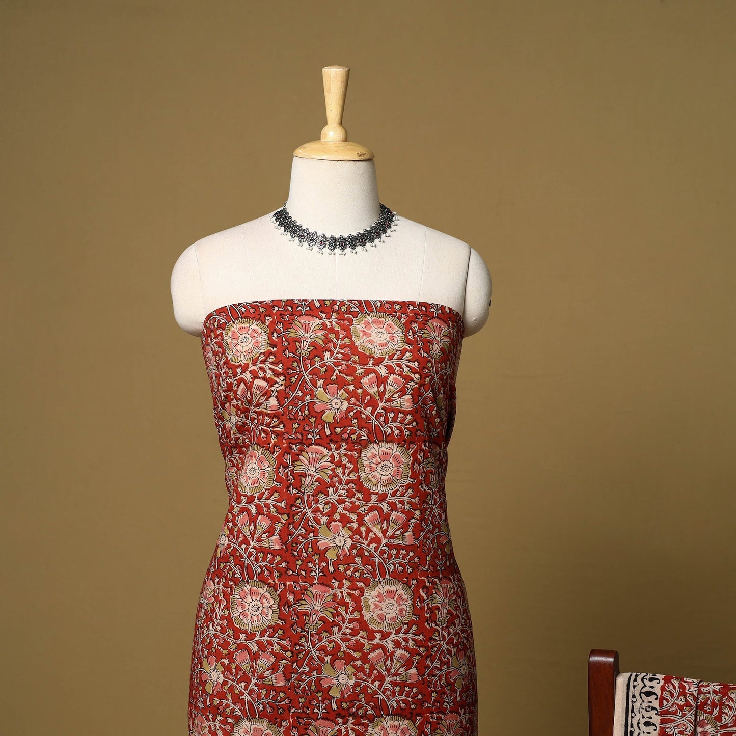 2pc natural dyed cotton unstitched kalamkari dress material