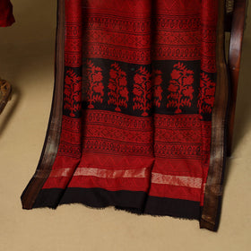 2pc natural dyed maheshwari silk unstitched bagh dress