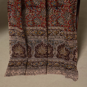 Red - 2pc pedana cotton unstitched kalamkari dress material