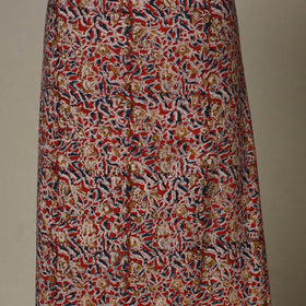 Red - 2pc pedana cotton unstitched kalamkari dress material