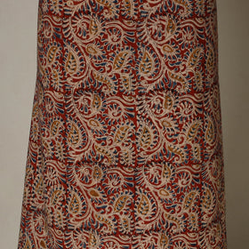 Red - 2pc pedana cotton unstitched kalamkari dress material