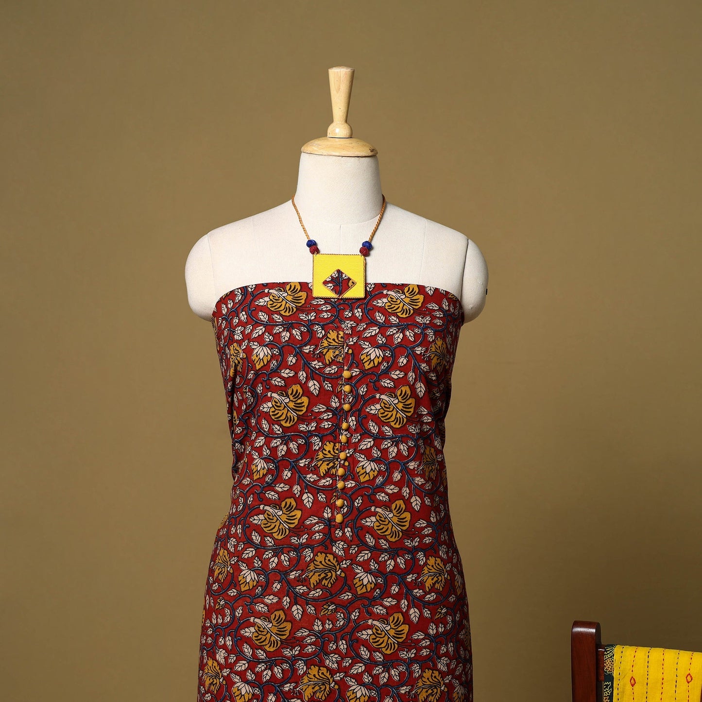 2pc pedana cotton unstitched kalamkari dress material