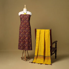 2pc pedana cotton unstitched kalamkari dress material