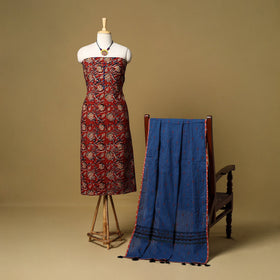 2pc pedana cotton unstitched kalamkari dress material